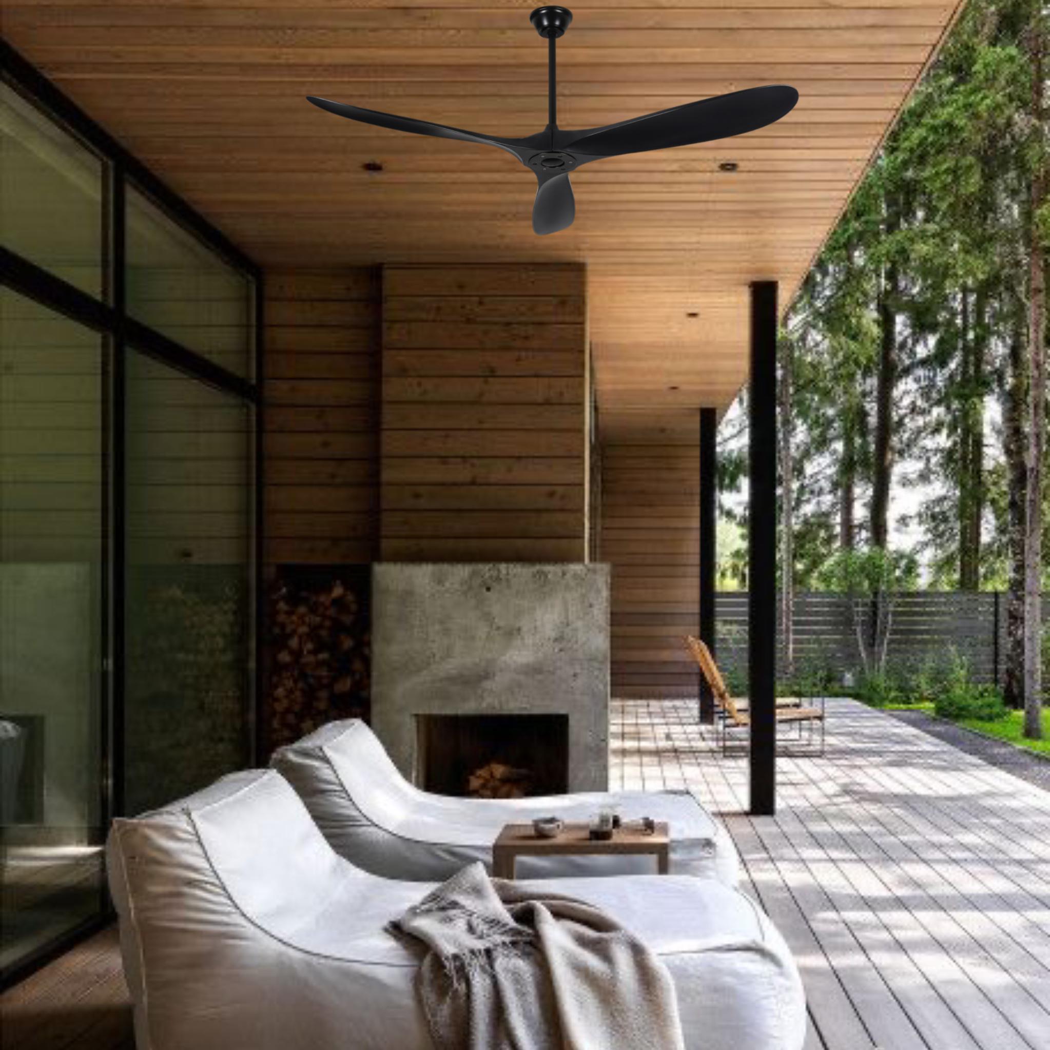 Вентилятор стельовий з пультом 150 см Чорний (94-7106 Чорний (60) BK) - фото 4 Вентилятор стельовий з пультом 150 см Чорний (94-7106 Чорний (60) BK) - фото 4