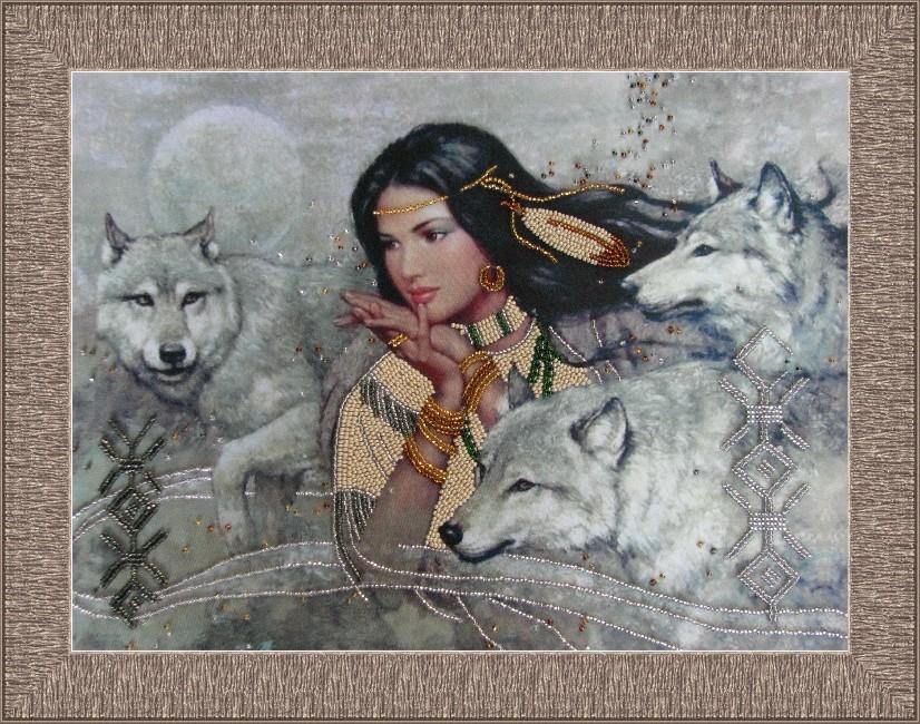 Набір для вишивання бісером BUTTERFLY 416 Танок з вовками 26х35 см (416)