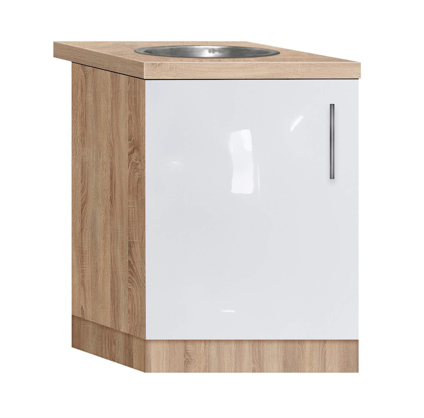 Тумба-мийка однодверна МАКСІ-МЕблі з врізною мийкою зі стільницею 1-ої категорії 500 мм (5102492)