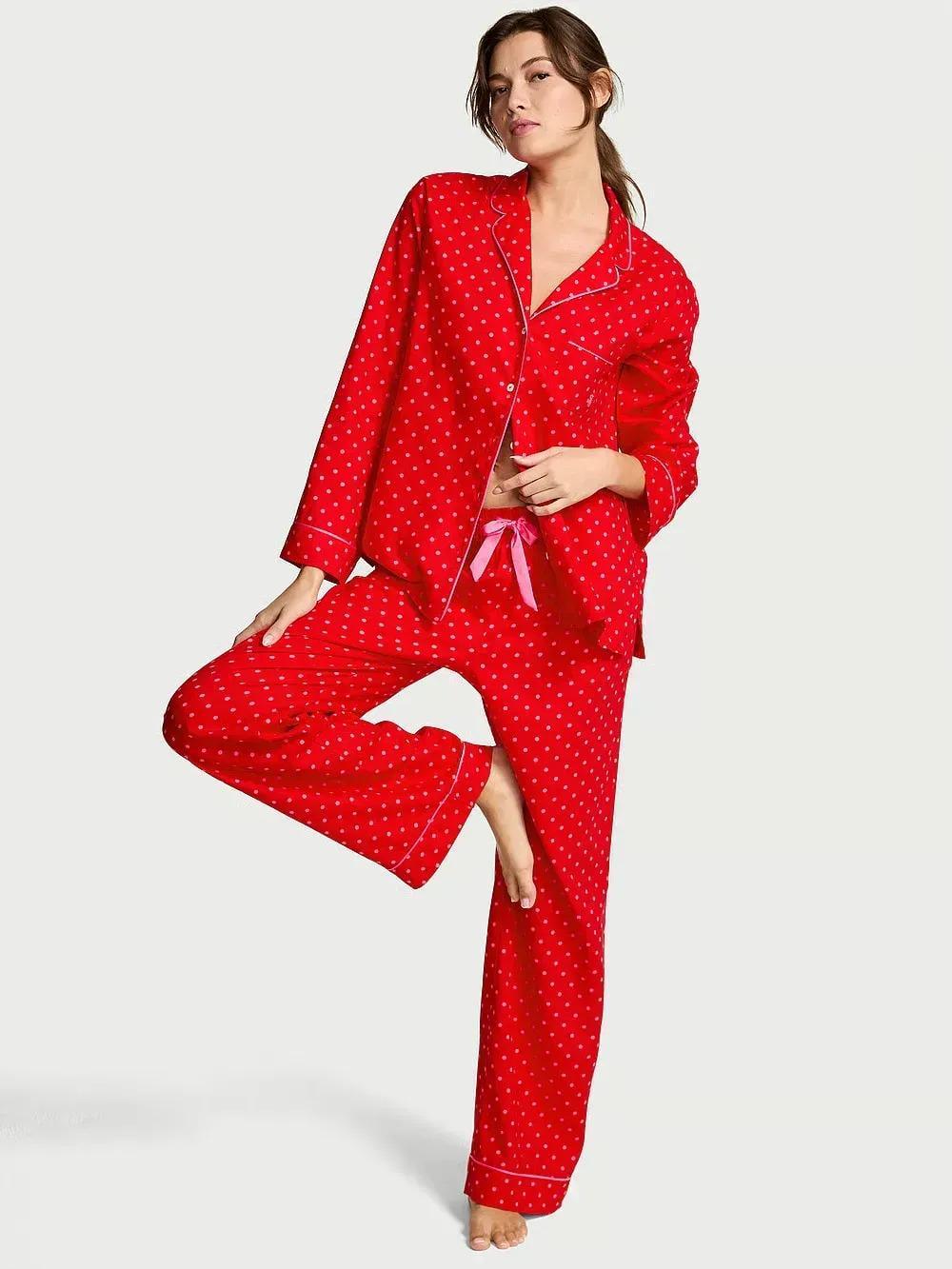 Пижама фланель Victoria's Secret Flannel Long Pajama Set Regular XS Красный (2671378D) Пижама фланель Victoria's Secret Flannel Long Pajama Set Regular XS Красный (2671378D)