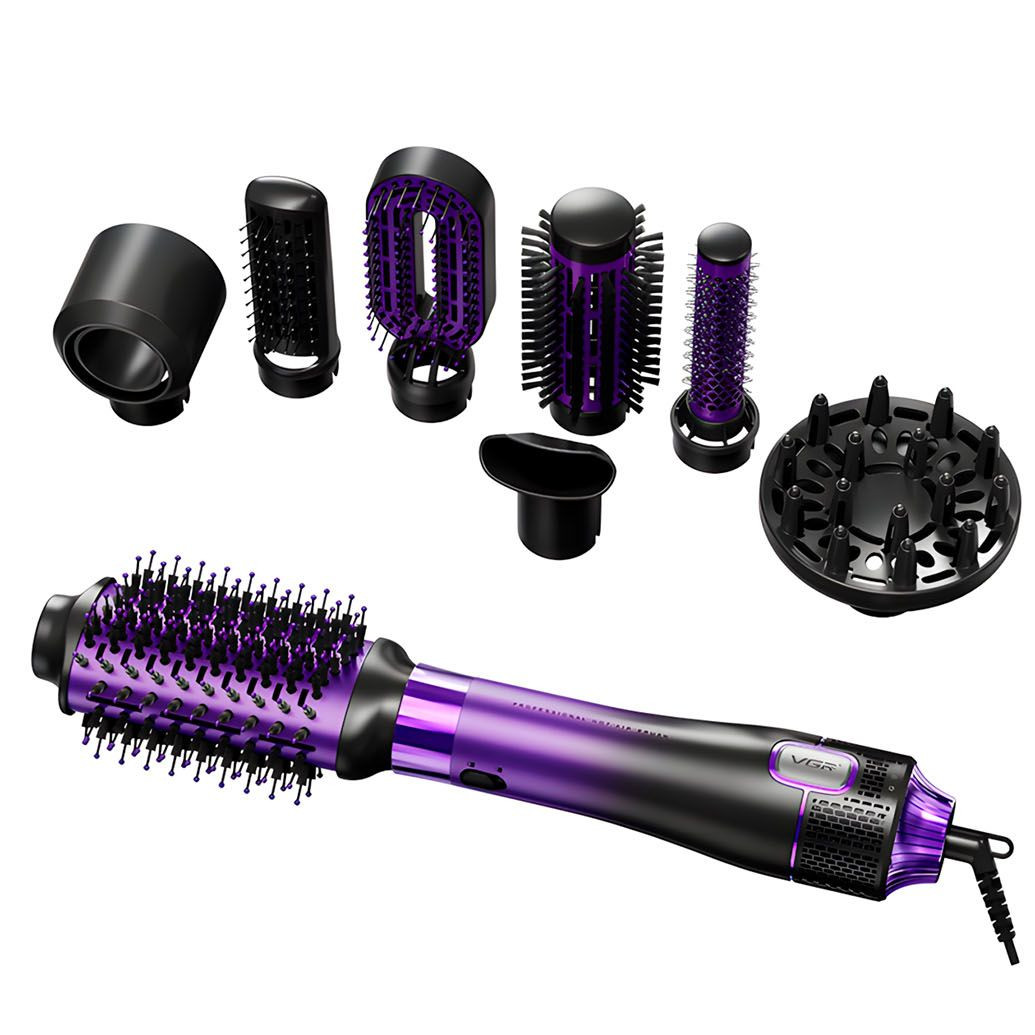 Фен-щетка стайлер VGR V‑488 8в1 8 насадок (401105)