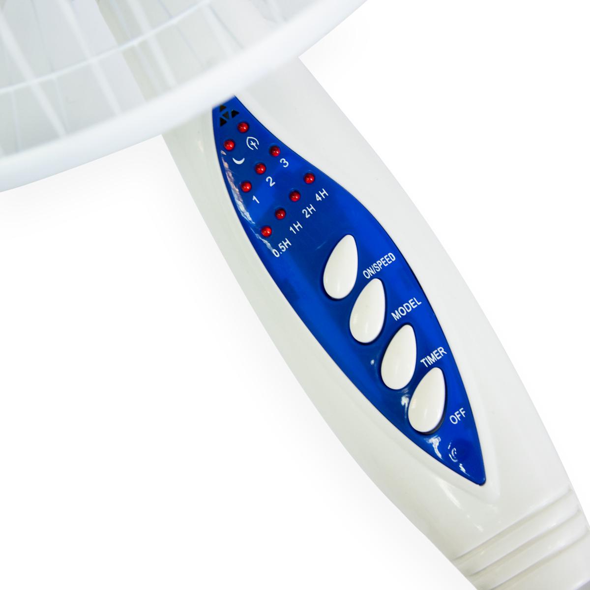 Вентилятор для підлоги побутовий Domotec MS-1621 40 Вт Біло-синій (1007793-Other-1) - фото 4 Вентилятор для підлоги побутовий Domotec MS-1621 40 Вт Біло-синій (1007793-Other-1) - фото 4