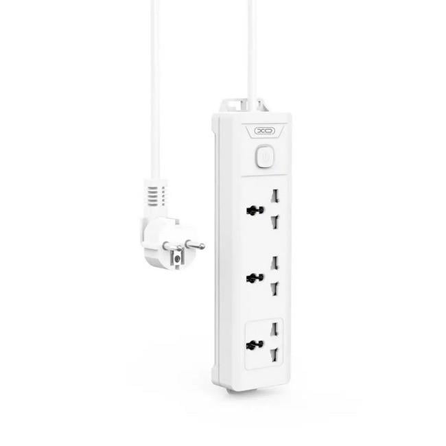 Подовжувач мережевий XO WL17 3 розетки 10 A 250 V 2 м White (020583)