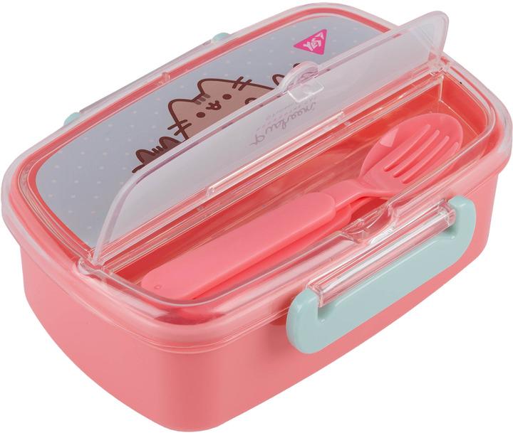 Контейнер YES Pusheen с принадлежностями 750 мл Розово-голубой (708371)