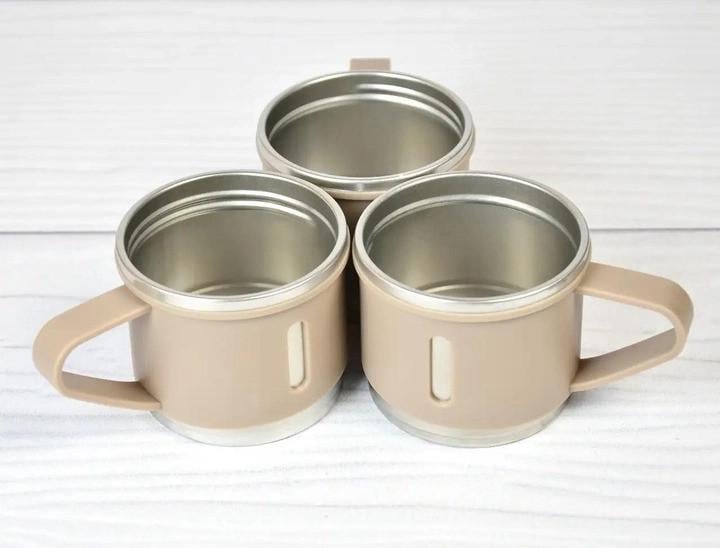 Термос с 3 кружками вакуумный подарочный набор 500 мл Черный (2134436825) - фото 3 Термос с 3 кружками вакуумный подарочный набор 500 мл Черный (2134436825) - фото 3