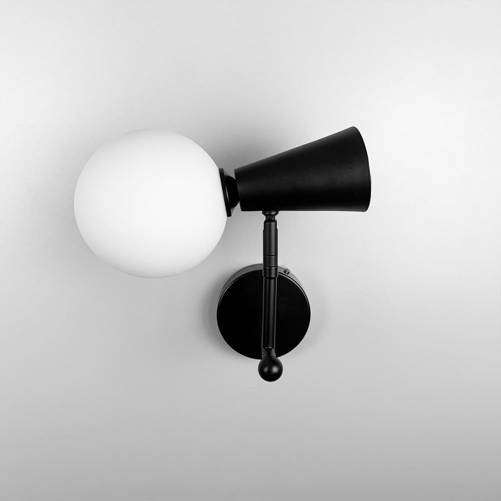 Бра Light House LNF-17456/1+1W BK+WT 1 цоколь G9/1 цоколь GU10 Черный с белым