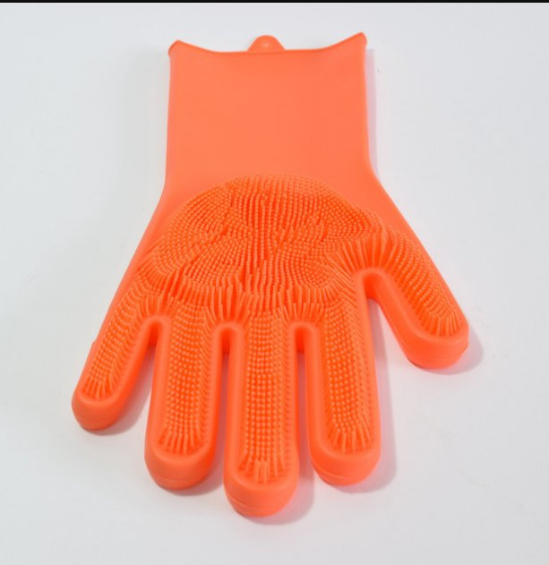 Перчатки силиконовые UKC KIPA Silicone Gloves Оранжевый - фото 3