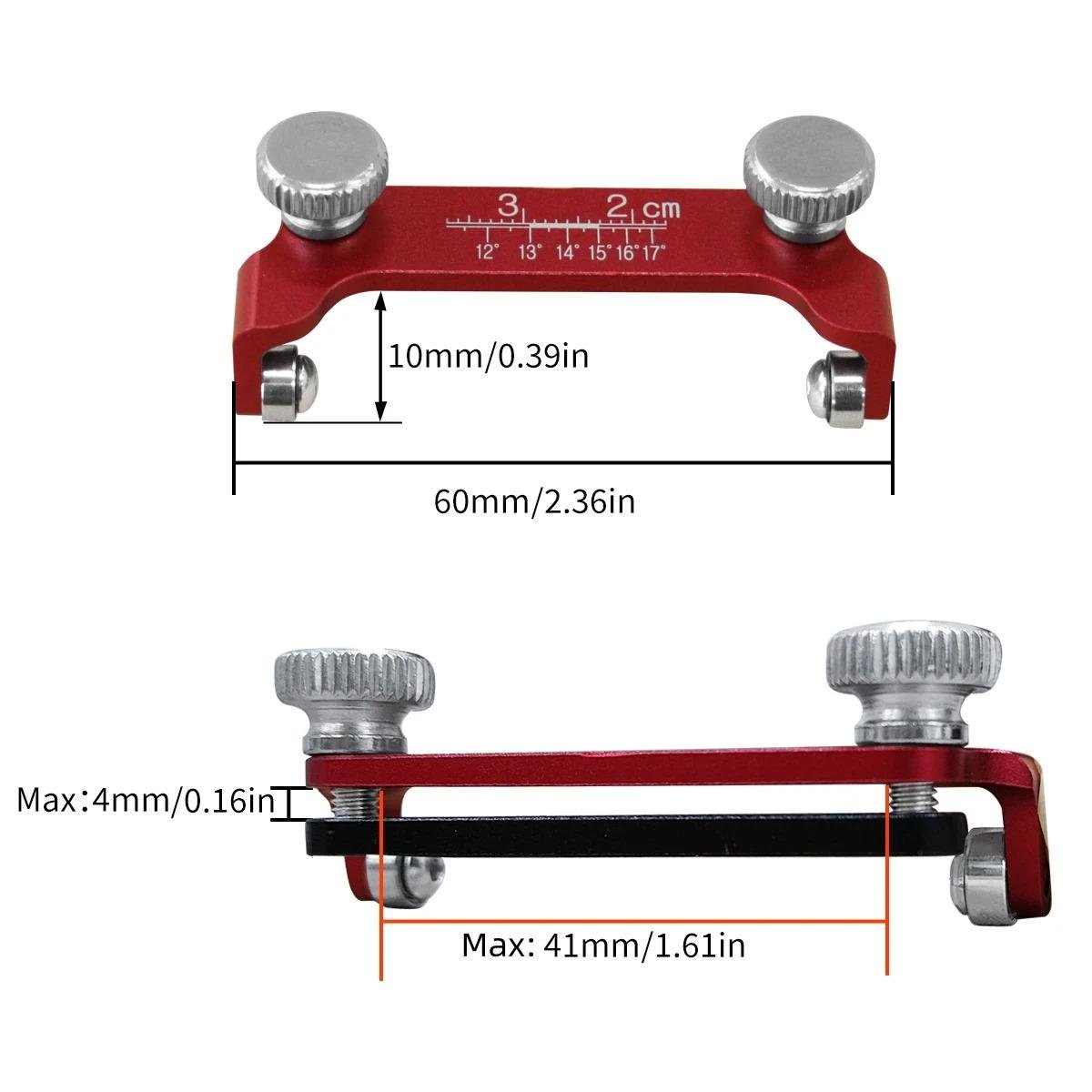 Шаблон регулируемый для заточки стамесок/зубил/лезвий рубанка (334261) - фото 5