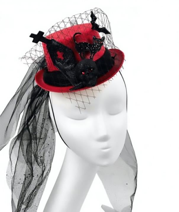 Декор на Хэллоуин Seta Шляпка Баронесса кладбища (18-992RD-BLK)