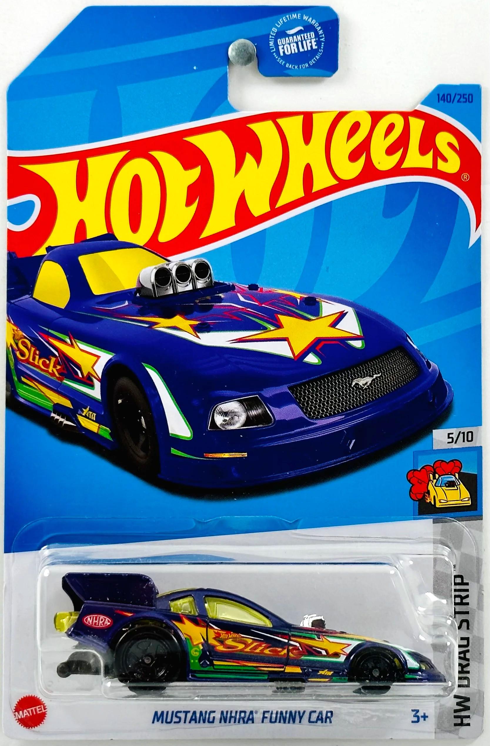 Игрушечная машинка Hot Wheels Mustang NHRA Funny Car 2023 Drag Strip №140 (HKH30)