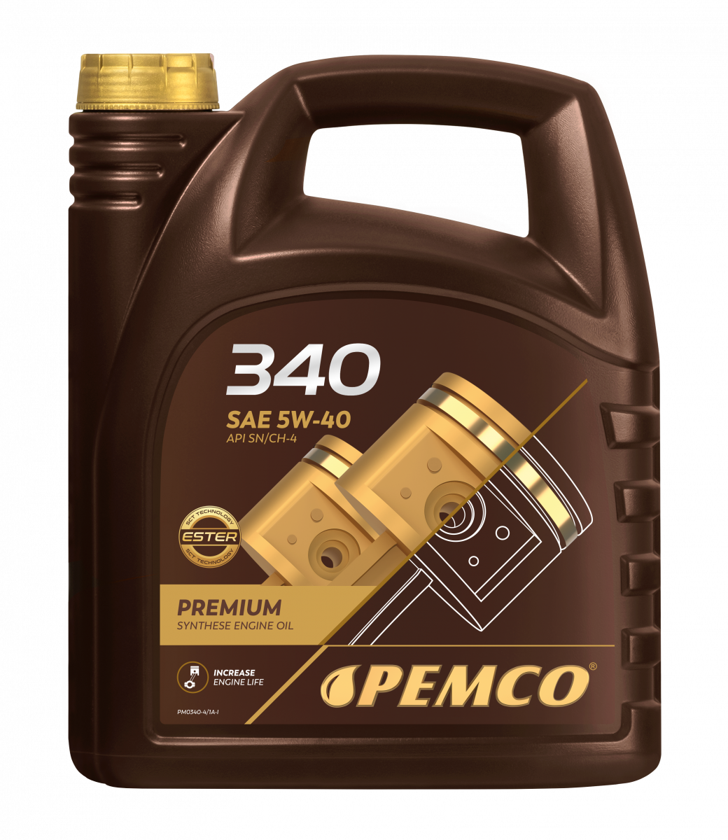 Мастило синтетичне Pemco 5W-40 340 API SN/CH-4 A3/B4 5 л