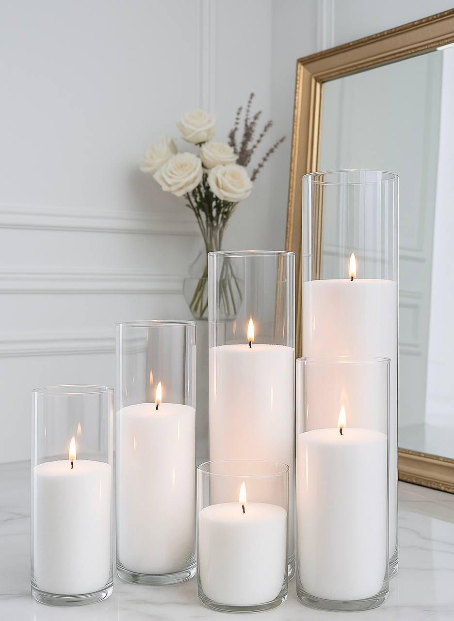 Комплект Насыпные свечи 6 шт. 16/21/26/31/38/47 см