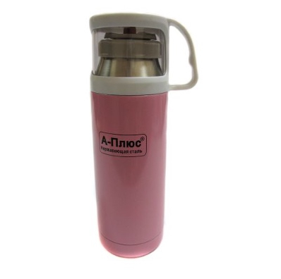 Термос вакуумный A-plus 1778 нержавеющая сталь 350 мл Розовый - фото 5 Термос вакуумный A-plus 1778 нержавеющая сталь 350 мл Розовый - фото 5
