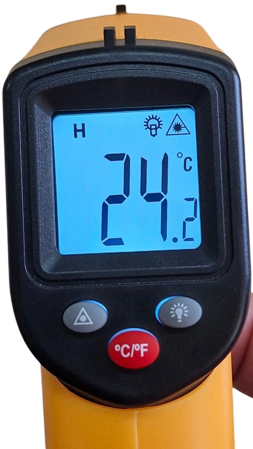 Термометр безконтактний цифровий ANENG від -50 до +400°C з лазерним покажчиком Aneng TH201 2 батареї (96031091) - фото 2 Термометр безконтактний цифровий ANENG від -50 до +400°C з лазерним покажчиком Aneng TH201 2 батареї (96031091) - фото 2