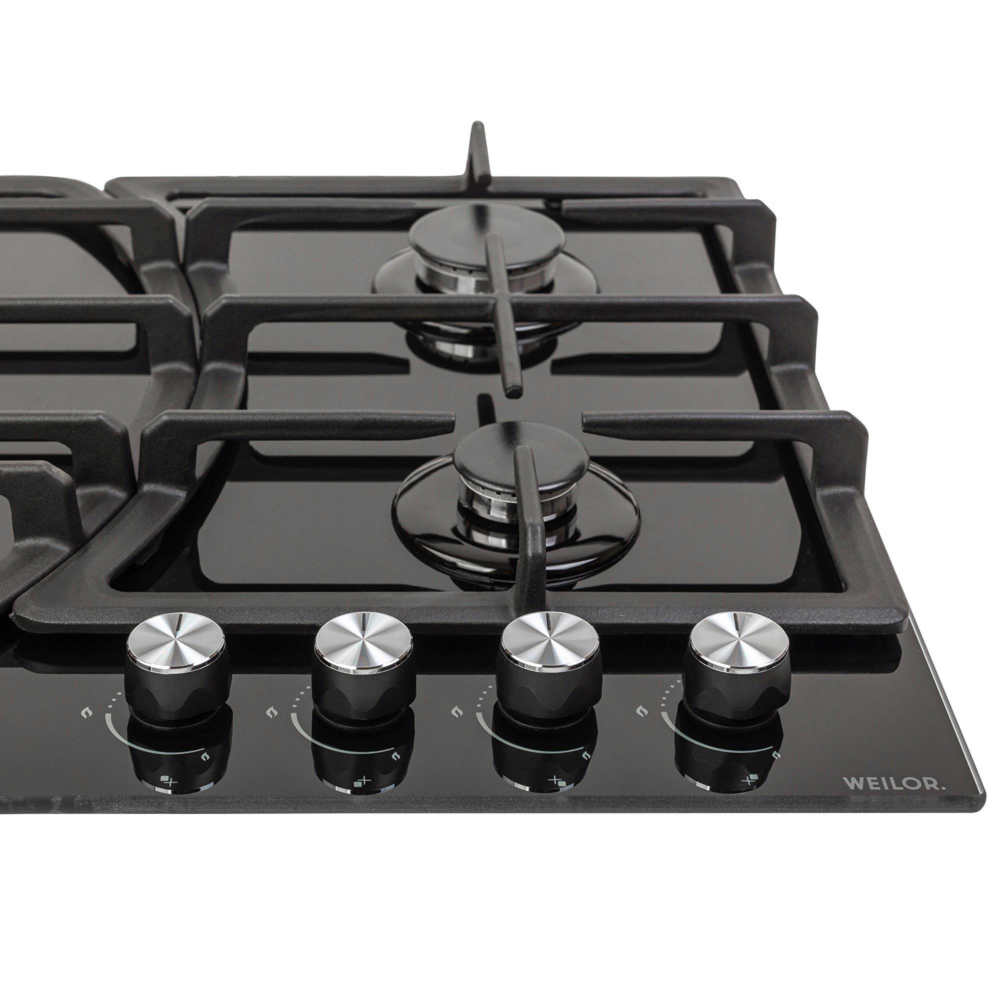 Варочная поверхность газовая WEILOR GG W 644 BL - фото 4