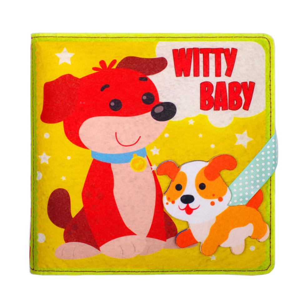 Розвиваюча фетрова книга для дітей "Розумний малюк" 823420 25 липучок