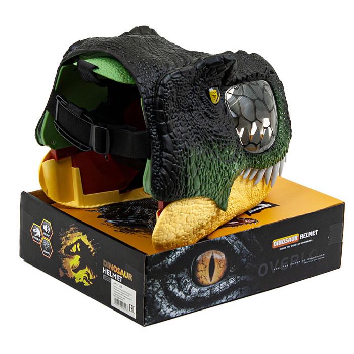 Игрушечная детская маска Голова Динозавра с открывающимся ртом и звуками пластиковая (30569607) - фото 6