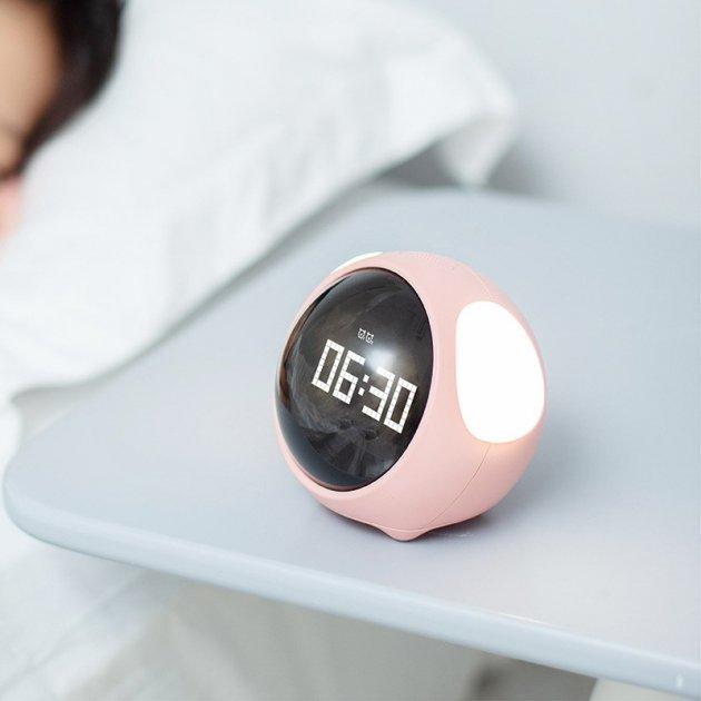 Будильник із нічником Emoji Alarm Clock Pink - фото 2