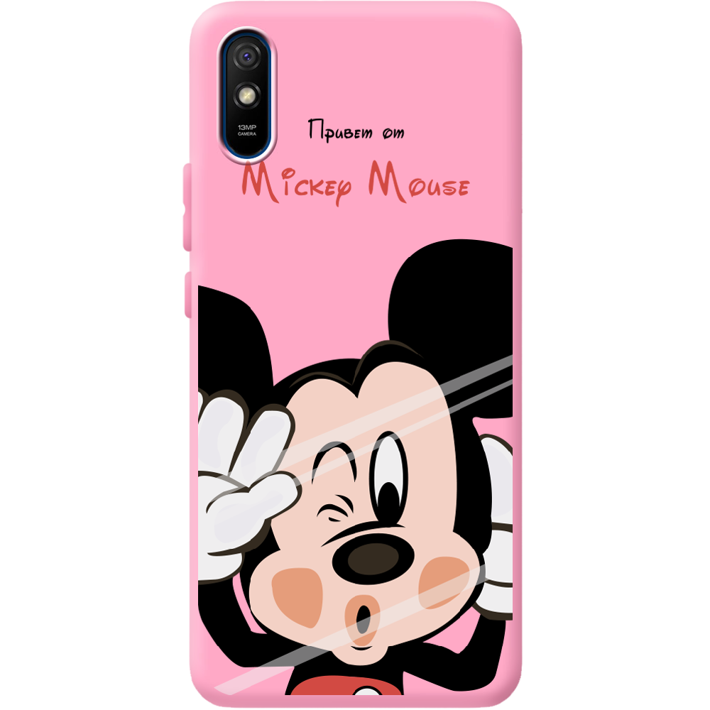 Чехол BoxFace Xiaomi Redmi 9A Mister M Розовый силикон (40304-cc58-41931)