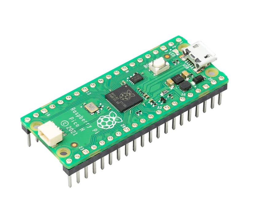 Плата розробки Raspberry Pi Pico H 2MB RP2040 133MHz 40pin + JTAG підтримка MicroPython/C++ для IoT/DIY/Arduino (00-00028067)