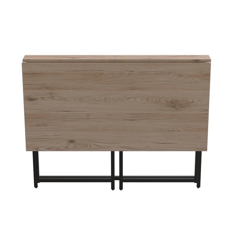 Стіл розкладний Ferrum-decor Moris метал/ДСП 16 мм Чорний/Дуб Сан-Марино (FRD-104670) - фото 3 Стіл розкладний Ferrum-decor Moris метал/ДСП 16 мм Чорний/Дуб Сан-Марино (FRD-104670) - фото 3