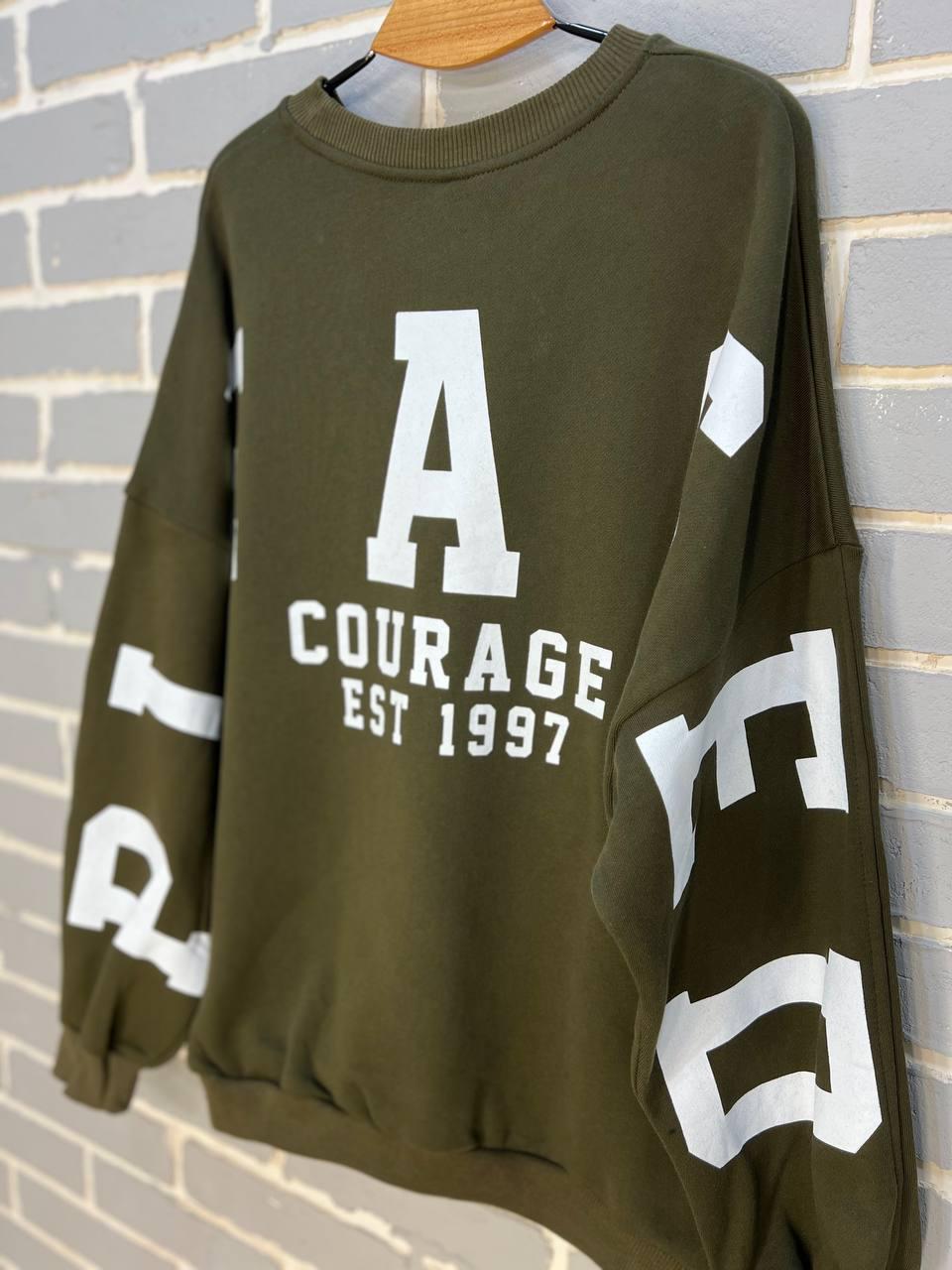 Світшот жіночий DAVRAS 6000 PLEASED подовжений утеплений на флісі OS Зелений (1244) - фото 2 Світшот жіночий DAVRAS 6000 PLEASED подовжений утеплений на флісі OS Зелений (1244) - фото 2