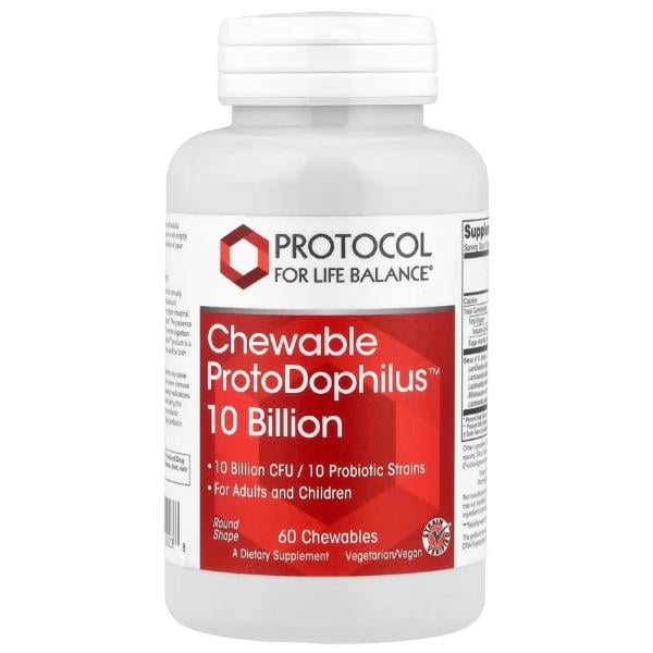 Пробиотик Protocol for Life Balance ProtoDophilus 10 Billion 60 Chewables (000026347)