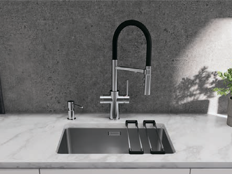 Змішувач кухонний Blanco CATRIS-S Flexo Filter PVD steel (526706) - фото 3 Змішувач кухонний Blanco CATRIS-S Flexo Filter PVD steel (526706) - фото 3