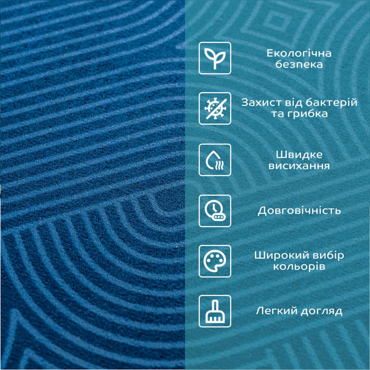 Ковер для ванной комнаты влагопоглощающий 40х60 см х 3 мм (SW-00002553) - фото 4