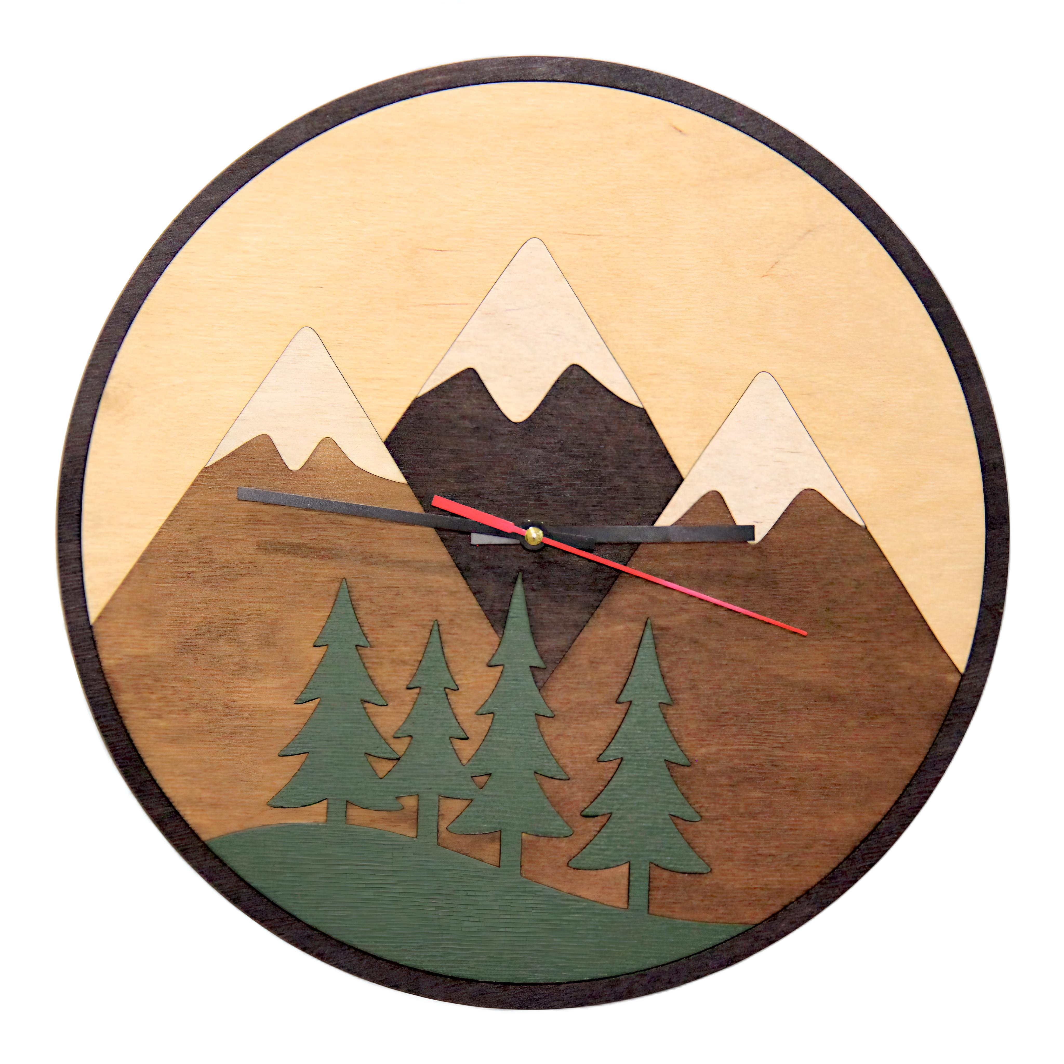 Часы настенные WNINE WNC-003 деревянные 38 см (29877104)