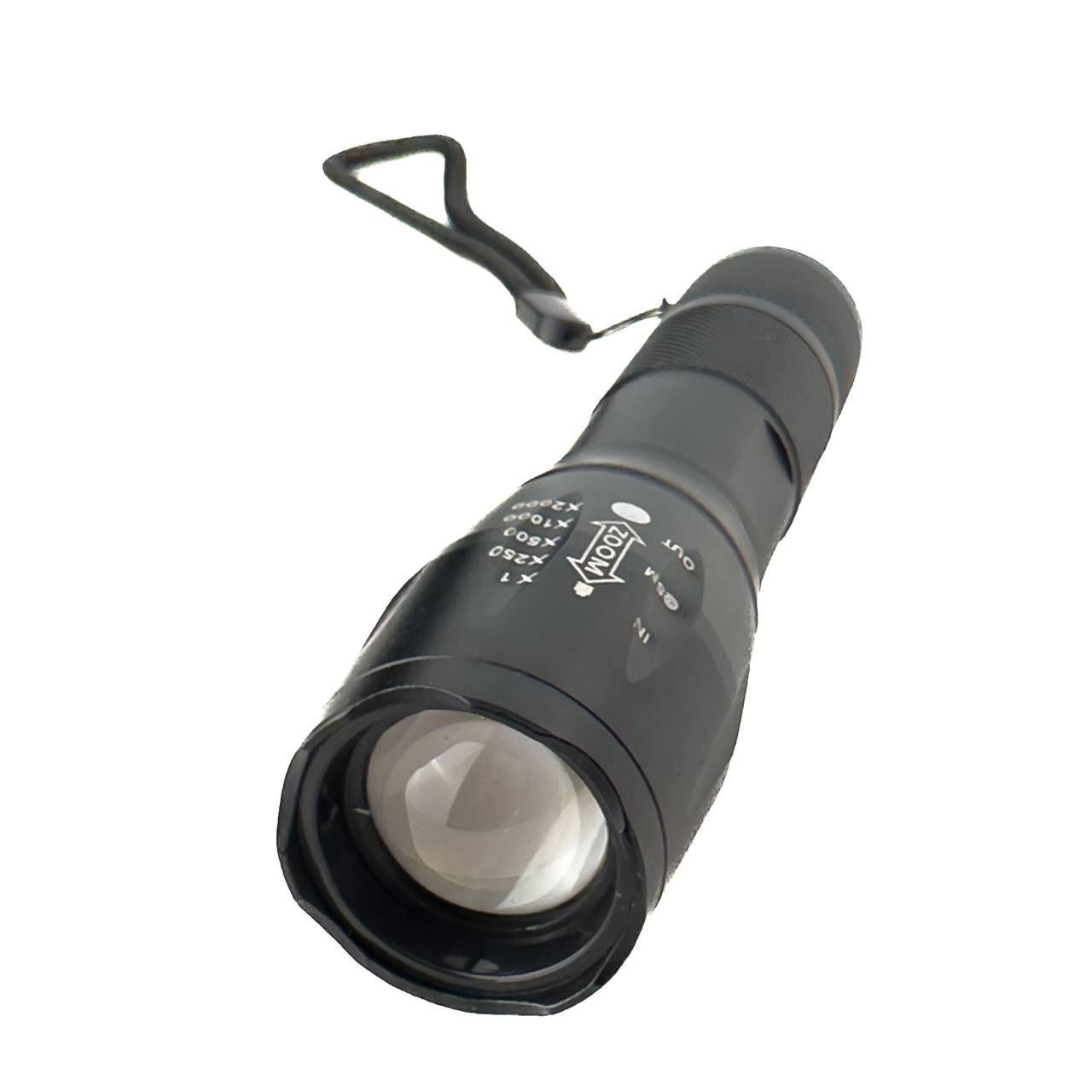 Фонарь ручной аккумуляторный BL-1871-T6 с клипсой Черный (23095779) Фонарь ручной аккумуляторный BL-1871-T6 с клипсой Черный (23095779)