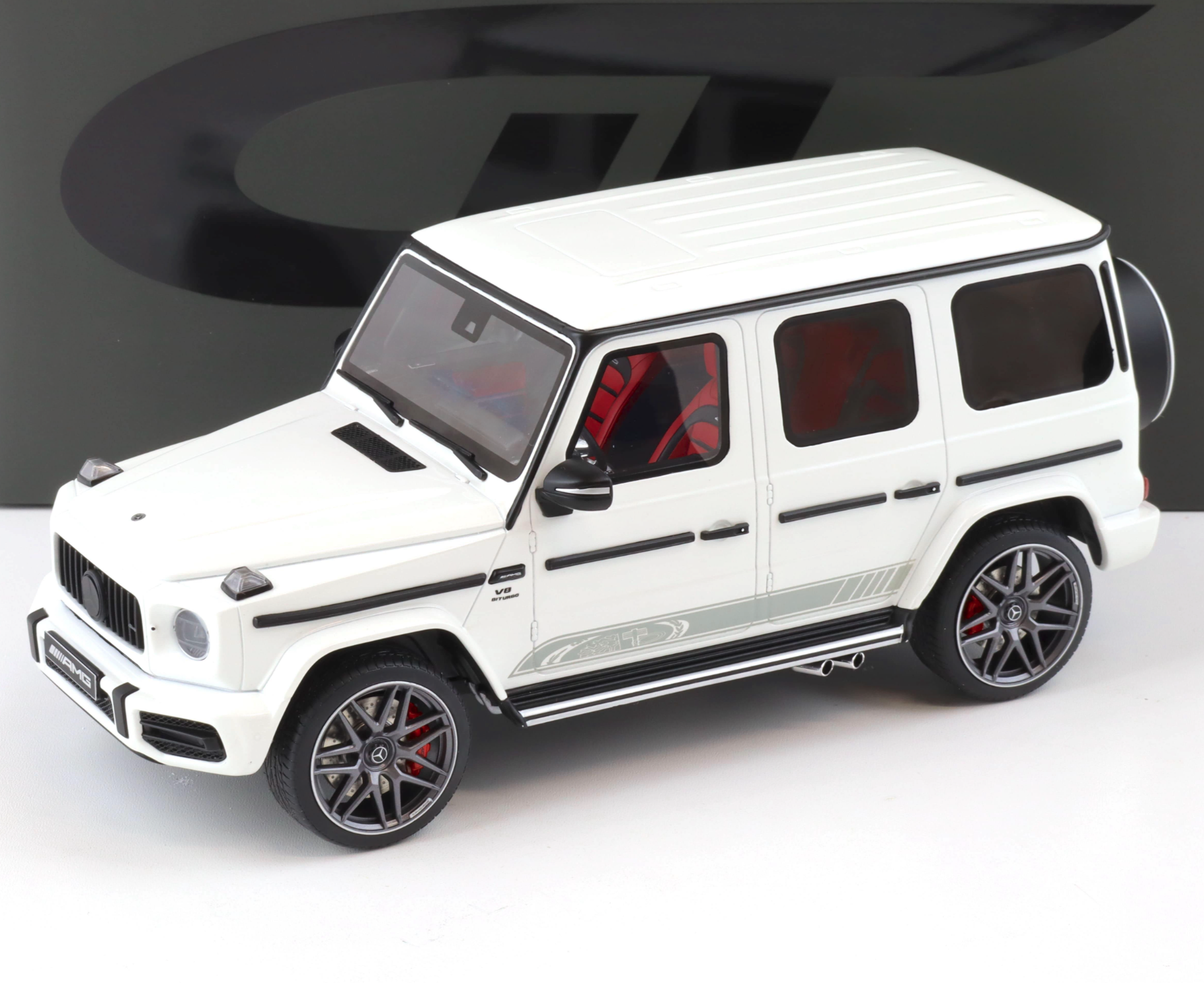 GT SPIRIT GT890 MERCEDES G 63 AMG EDITION 55 2022 BLANC OPALITE Brillant Designo 1 18 Modellino