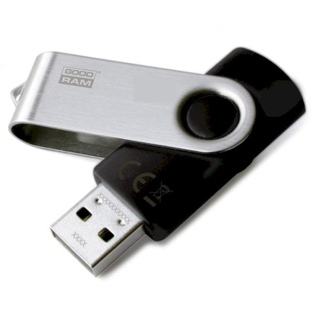 Флеш-пам'ять USB Goodram UTS2 Twister USB 2.0 8 Gb Black (586734)