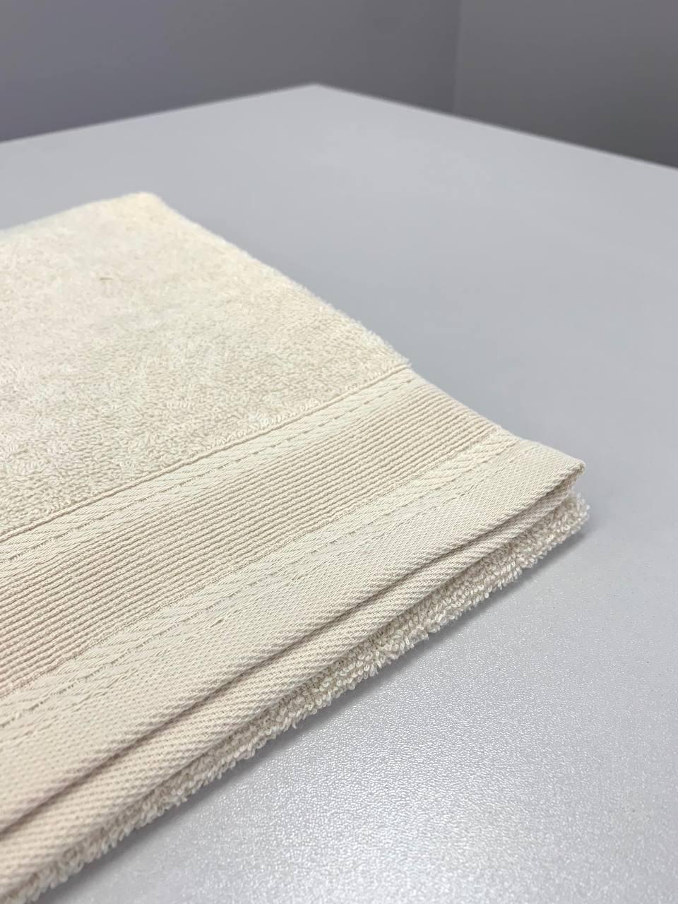 Рушник махровий з бордюром 400г/м2 50х90 см Молочний (9890866) - фото 2 Рушник махровий з бордюром 400г/м2 50х90 см Молочний (9890866) - фото 2