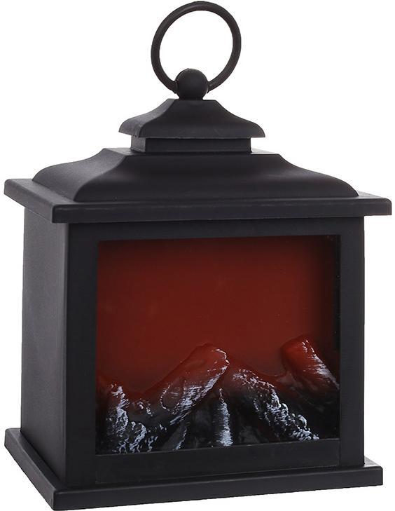 Камин декоративный с LED подсветкой 12х9х17 см Black/Fire