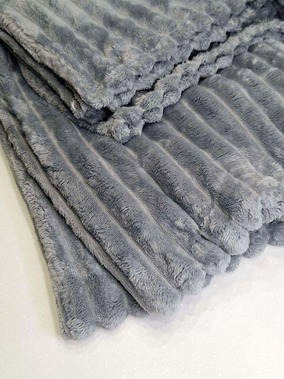 Плед флісовий Malloory Home Шарпей 150x200 см Сіро-блакитний (1192) - фото 4 Плед флісовий Malloory Home Шарпей 150x200 см Сіро-блакитний (1192) - фото 4