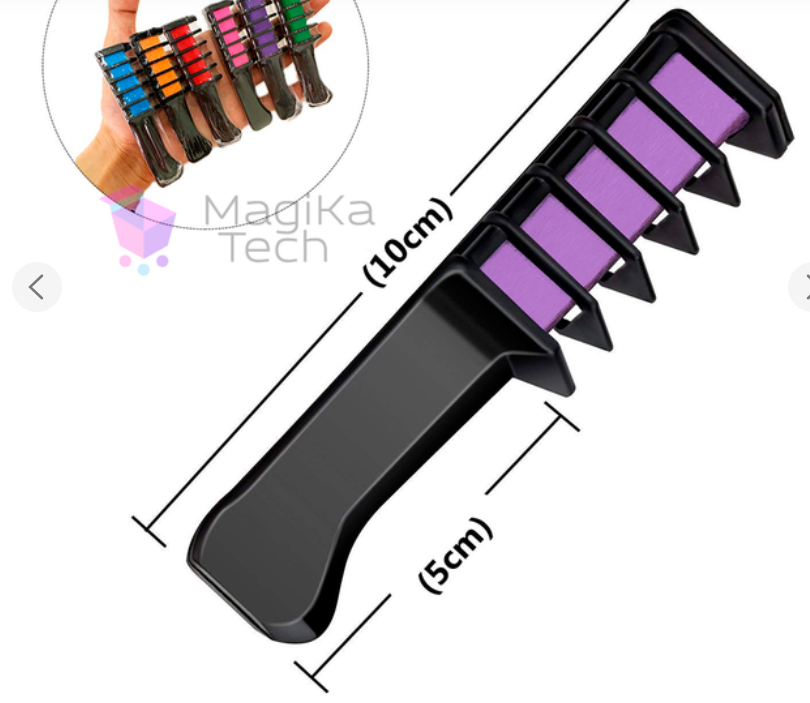 Набір крейди для фарбування волосся Hair chalk 6 шт. Різнокольоровий - фото 4 Набір крейди для фарбування волосся Hair chalk 6 шт. Різнокольоровий - фото 4