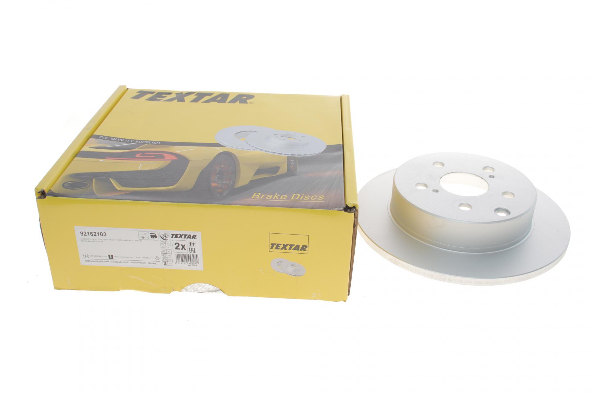 Диск тормозной задний TEXTAR Toyota RAV4 05-281x12 мм PRO (92162103 TEXTAR)