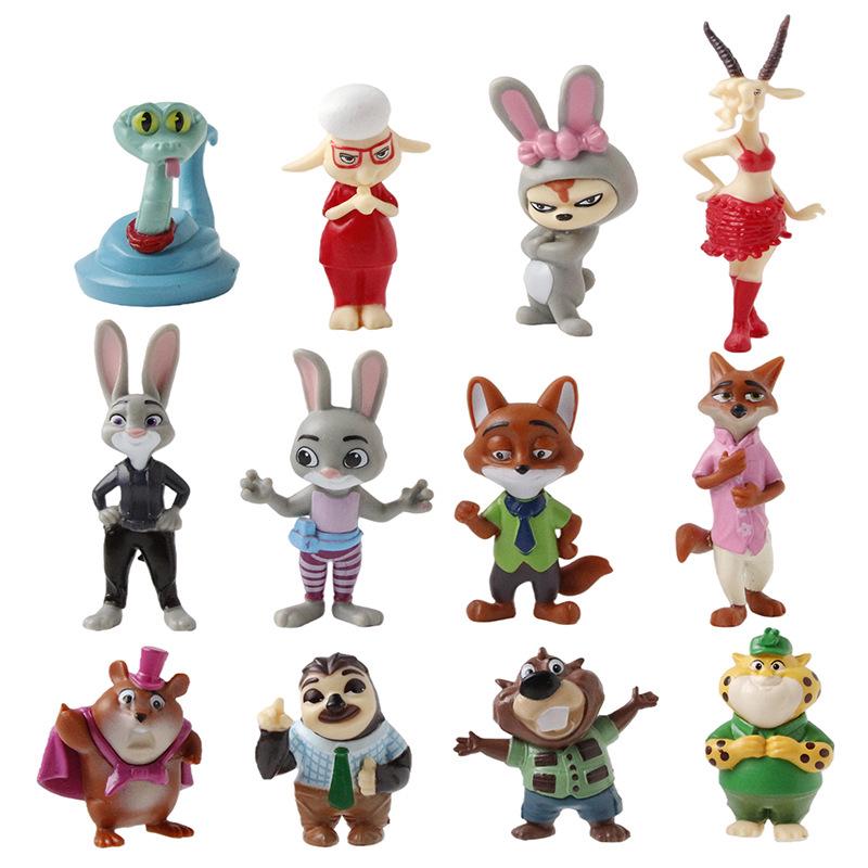 Набор фигурок для детей Зверополис 12 персонажей Zootopia (арт EPC15779M)