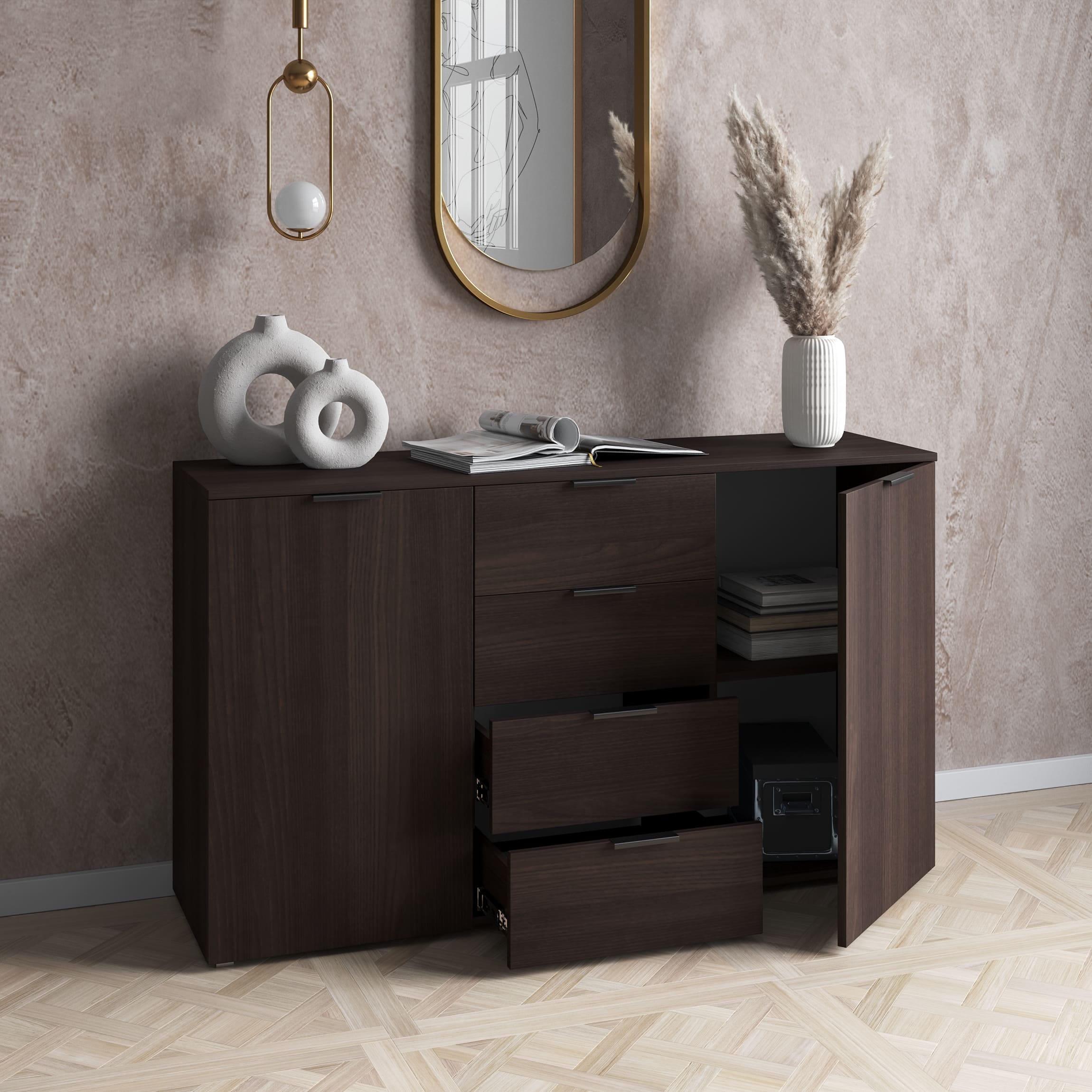 Комод з ящиками та дверцятами з двох сторін Венге (380237) - фото 1 Комод з ящиками та дверцятами з двох сторін Венге (380237) - фото 1