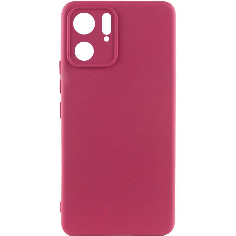 Протиударний чохол Silicone Cover Lakshmi Full Camera (A) для Motorola Edge 40 Бордовий / Marsala