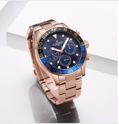 Наручний годинник Naviforce 9147 Rose Blue (2595136897)