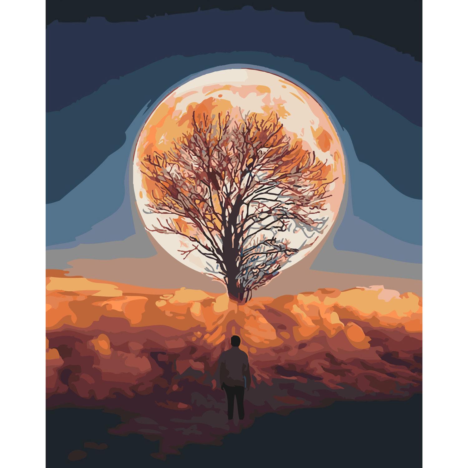 Картина по номерам Strateg Загадочное полнолуние 40х50 см (SY6194)