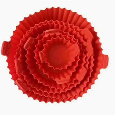 Набор силиконовых форм для аэрогрилей и аэрофритюрниц 6 шт. Красный (SAM-8857) - фото 2 Набор силиконовых форм для аэрогрилей и аэрофритюрниц 6 шт. Красный (SAM-8857) - фото 2