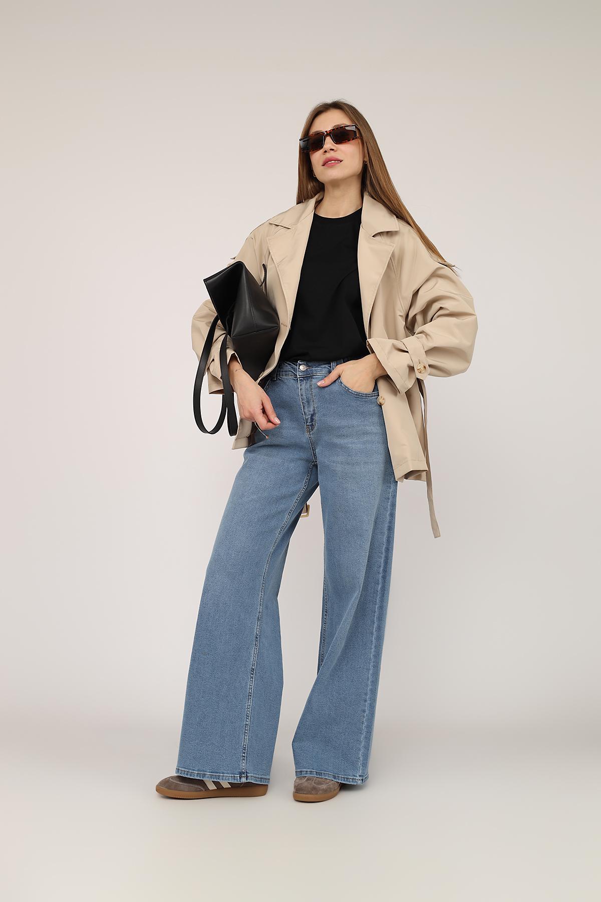 Плащ женский ЦБ-00272676 р. 48 Бежевый (28425565) - фото 2