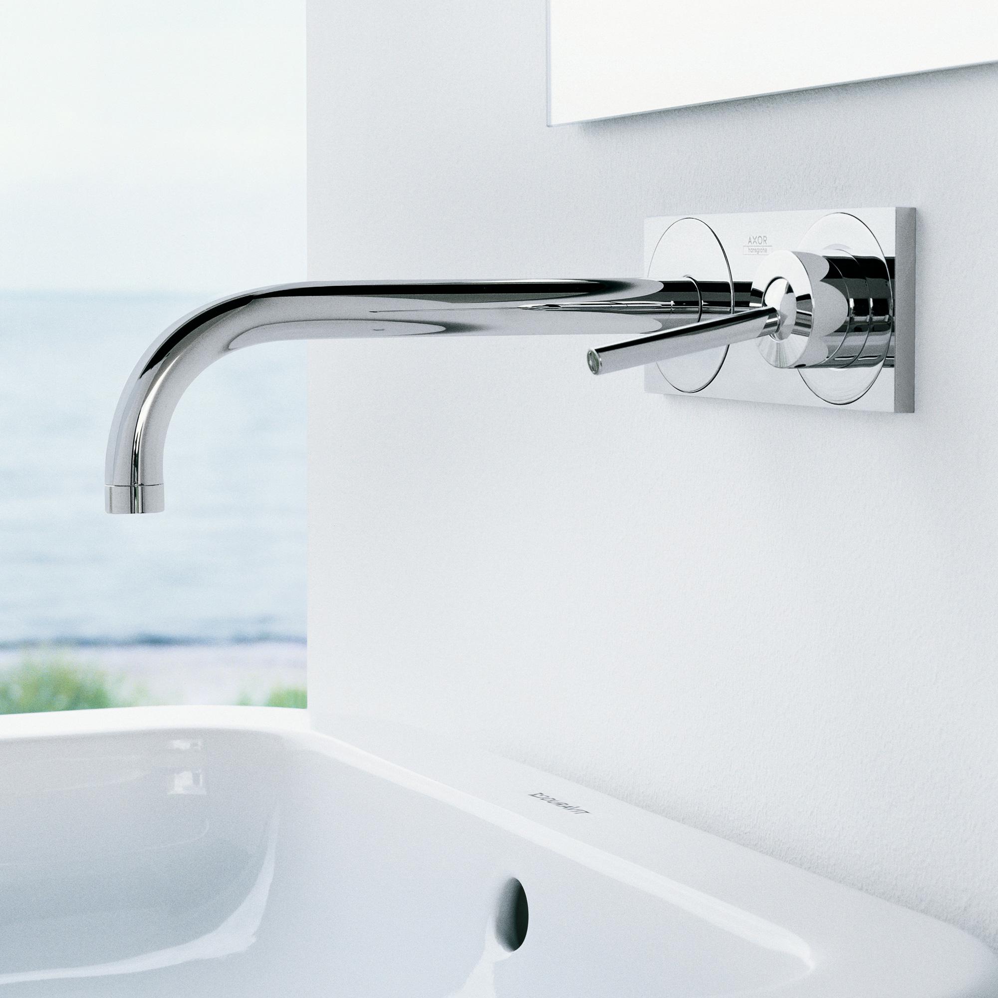 Часть внешняя смесителя Hansgrohe AXOR Uno² 38115000 настенный однорычажный Хром (170741) - фото 5