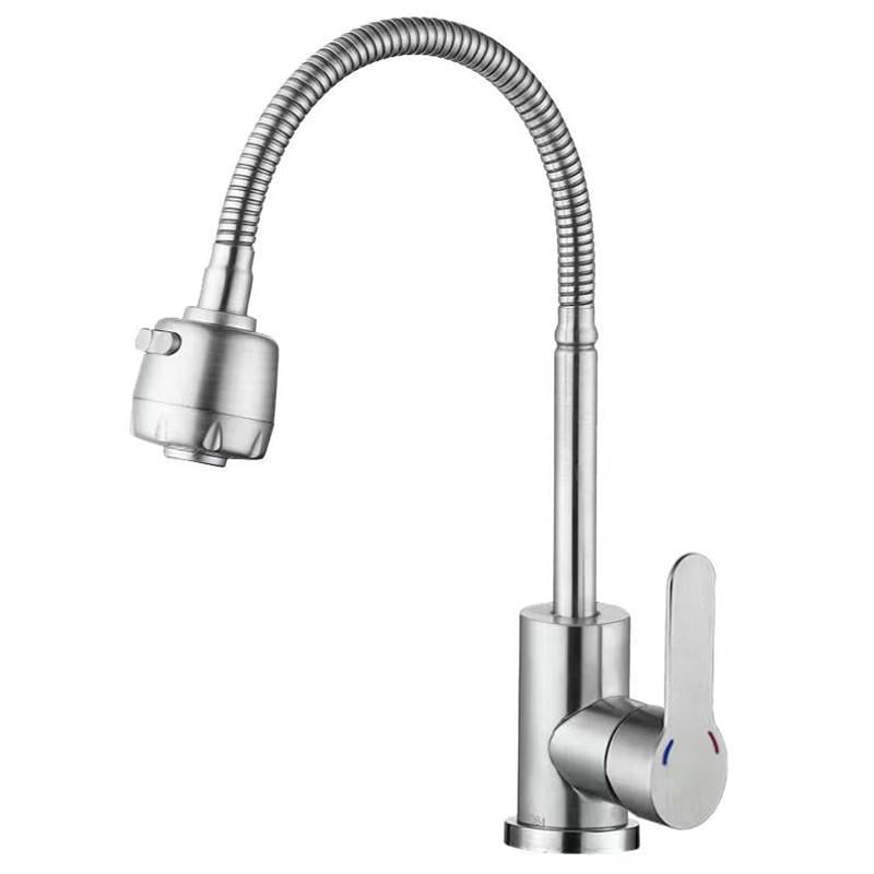 Смеситель для кухни Zerix DAX-011 REFLECTOR из нержавеющей стали SUS304 (ZX4821)