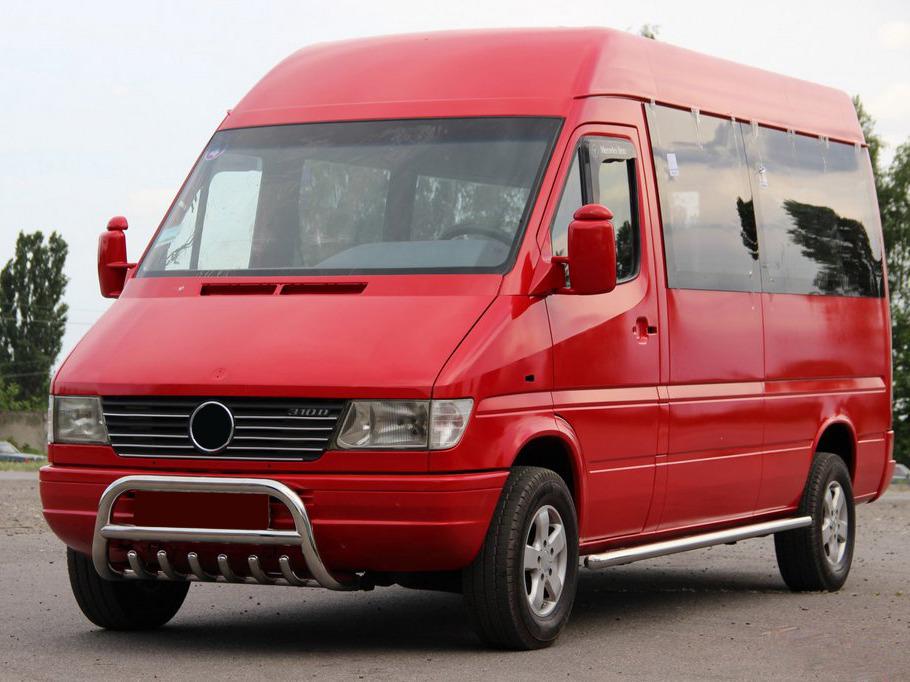 Кенгурятник WT008 CAN для Mercedes Sprinter W901/902/903/904/905 1995-2006 гг. нержавеющая сталь Хром