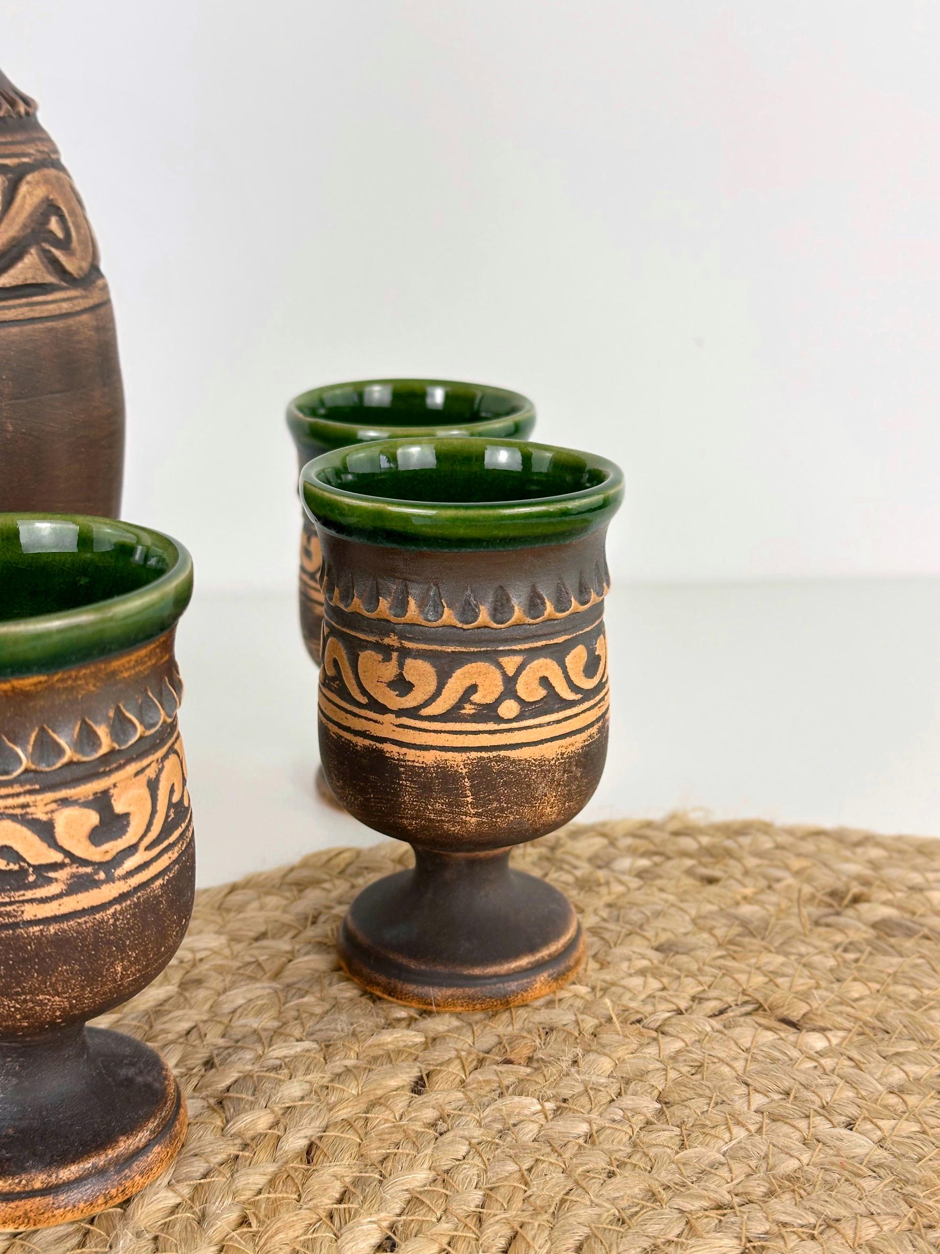 Набір глиняного посуду для подарунка Гражда на 6 чоловік Коричневий (17019-33) - фото 7 Набір глиняного посуду для подарунка Гражда на 6 чоловік Коричневий (17019-33) - фото 7