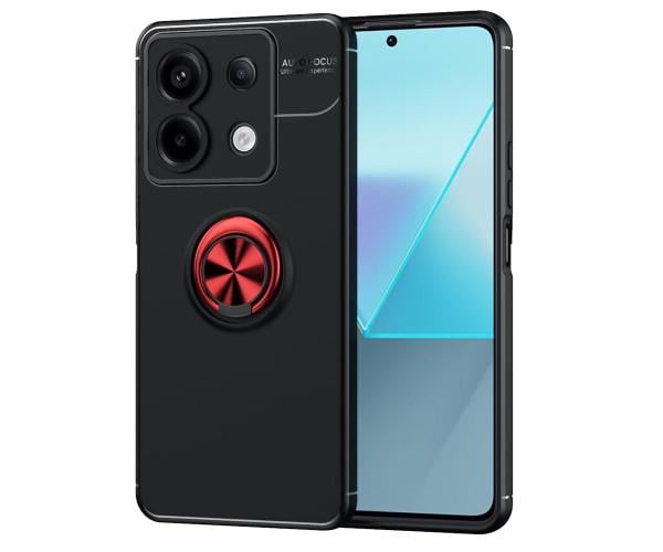 Чехол Auto Focus 360 Rotating Ring для Xiaomi Redmi Note 13 5G Красный Чехол Auto Focus 360 Rotating Ring для Xiaomi Redmi Note 13 5G Красный
